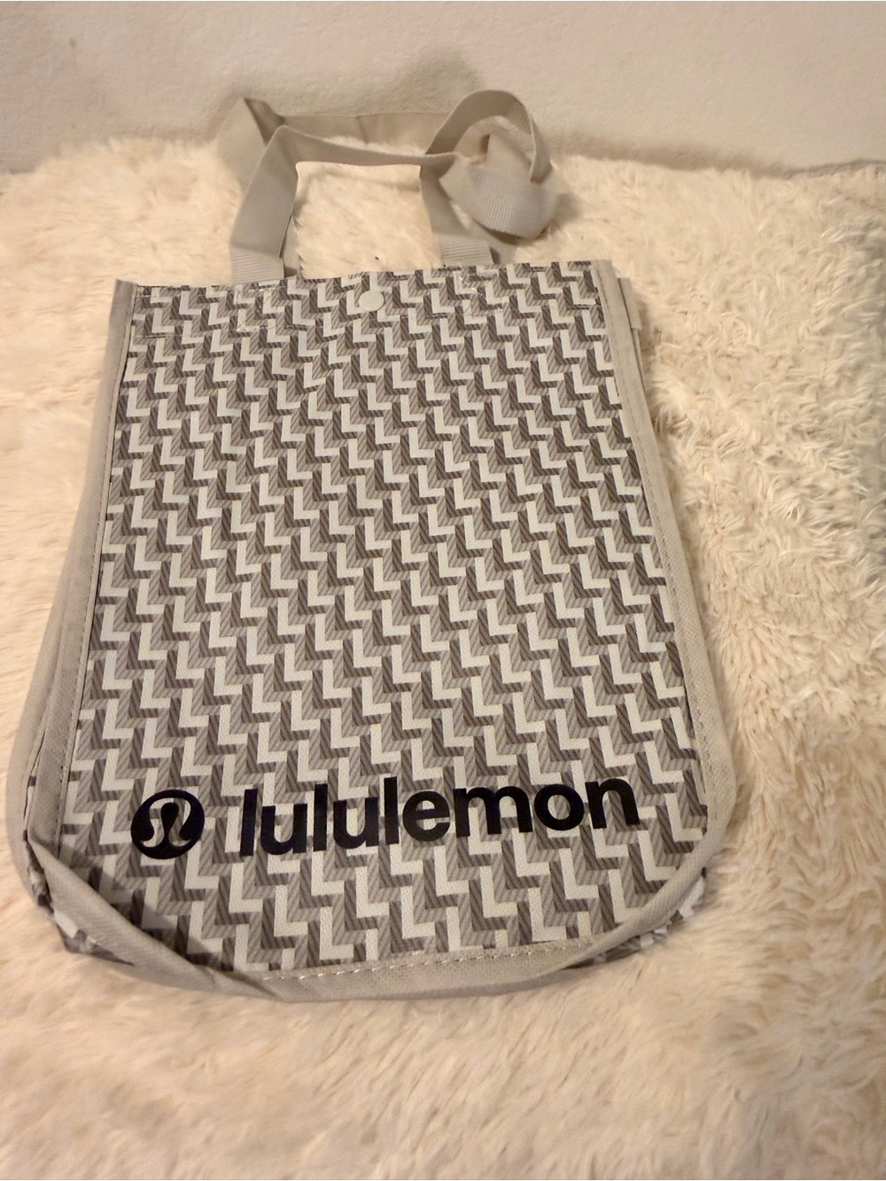 Lululemon Gray Chevron Tote Small Bag